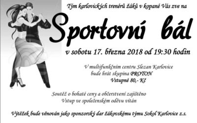 V Karlovicích pořádají Sportovní bál