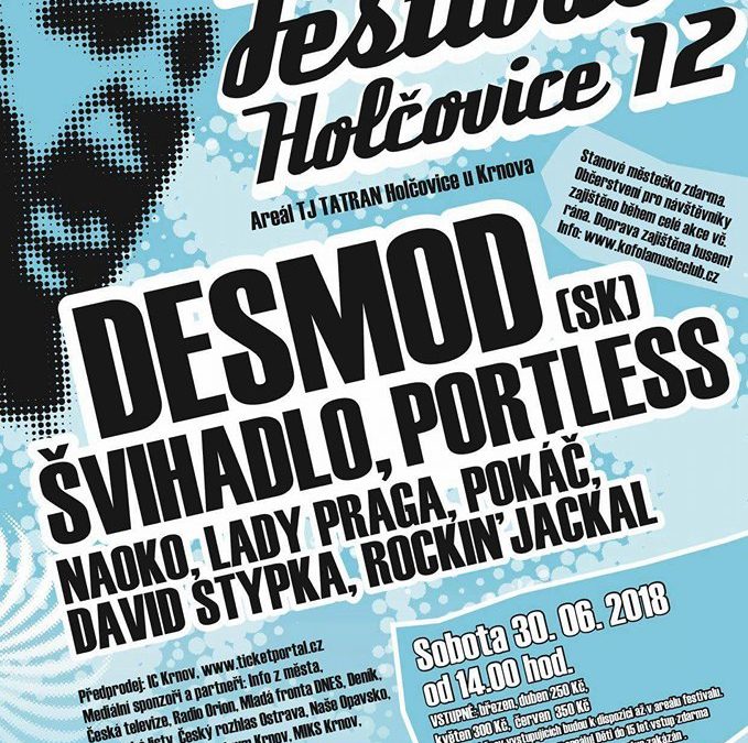 Dvanáctý Holčovický festival bude hostit mnoho známých hvězd