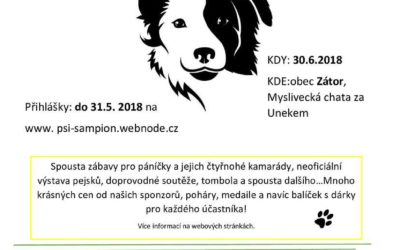 Kdo se stane Zátorským psím šampionem 2018?