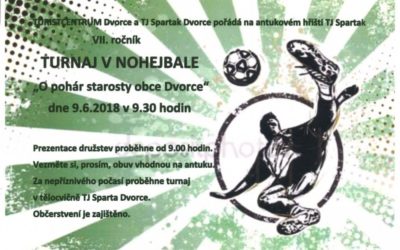 Na turnaji v nohejbale budou bojovat o pohár starosty Dvorců