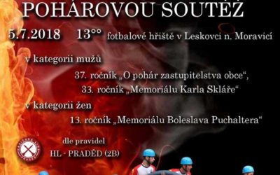 V Leskovci nad Moravicí pořádají pohárovou soutěž hasičů