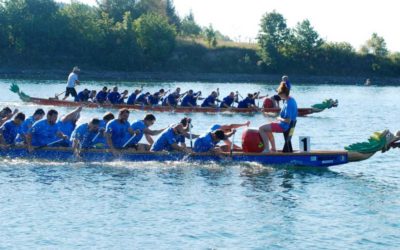 Přípravy Festivalu dračích lodí na Slezské Hartě jsou v plném proudu