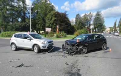 Při odbočování došlo ke střetu, způsobená škoda činí 340 tisíc korun