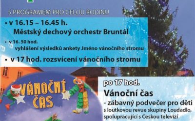 V Bruntále rozsvítí vánoční strom v pátek