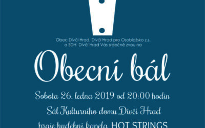V Dívčím Hradě pořádají tradiční Obecní bál