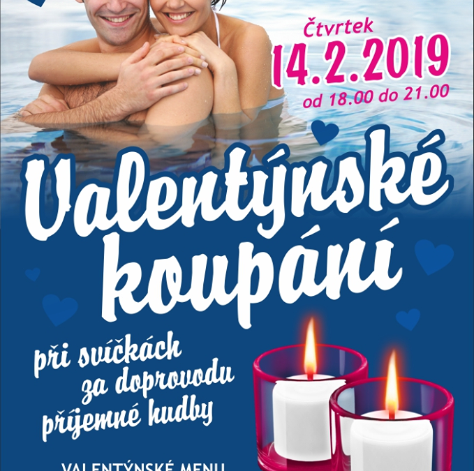 Wellness centrum Bruntál zve na Valentýnské koupání při svíčkách