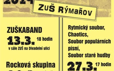 Základní umělecká škola Rýmařov pořádá jarní Festival hudebních souborů ZUŠ Rýmařov