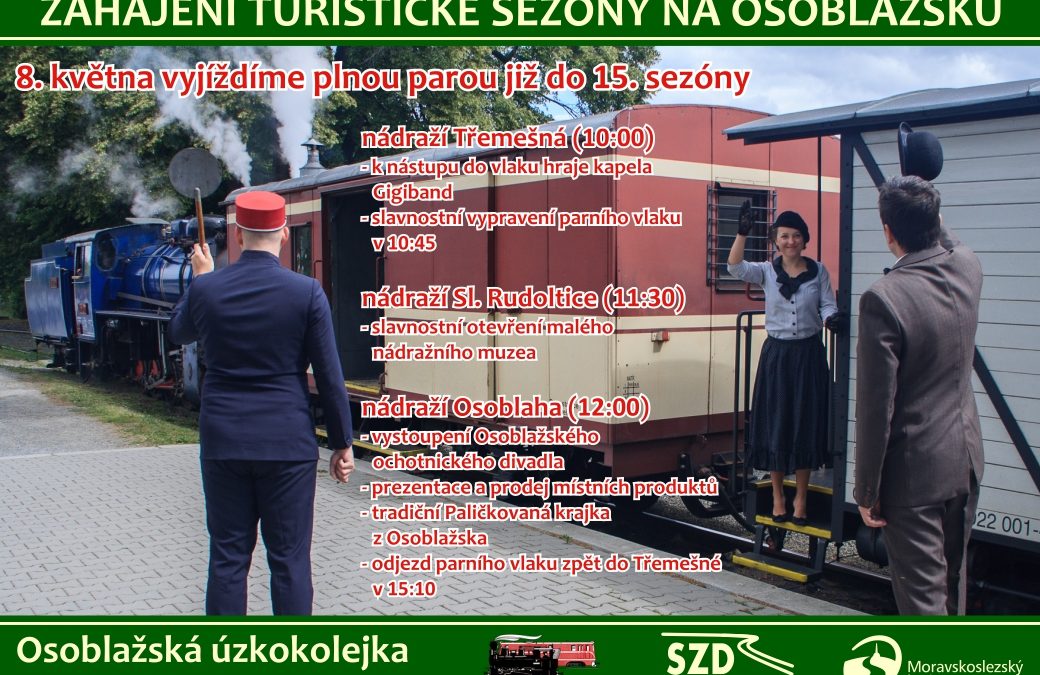 Již za tři týdny vyrážejí parní vlaky na Osoblažce do své 15. sezóny