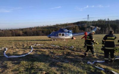 Požár 18 hektarů lesního porostu v Dětřichově nad Bystřicí zaměstnal hasiče na devět  hodin