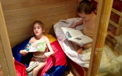 Děti mají k dispozici infrasaunu ve školní družině i v mateřské škole
