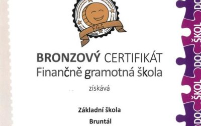 Bruntálská škola získala bronzový certifikát Finančně gramotná škola