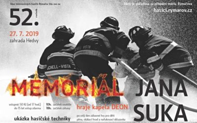 V Rýmařově proběhne 52. ročník Memoriálu Jana Suka