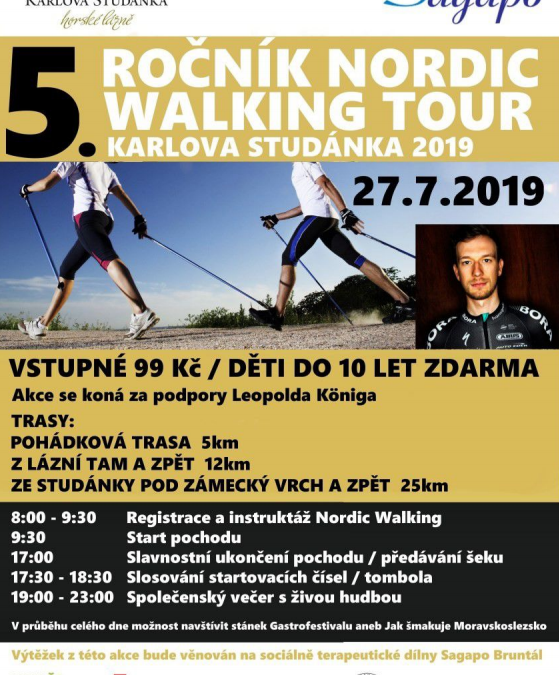 Proběhne 5. ročník Nordic Walking Tour Karlova Studánka 2019