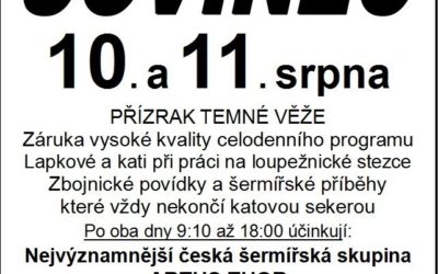 Lapkové a kati se předvedou při práci na hradě Sovinci