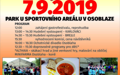 Gastrofestival Ochutnej Osoblažsko oživí zářijovou sobotu
