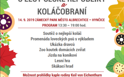 V zámeckém parku Město Albrechtice –Hynčice proběhne Den s lesy ČR – Koláčobraní