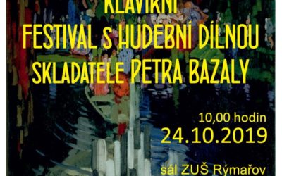 ZUŠ Rýmařov připravuje klavírní festival s hudební dílnou Petra Bazaly