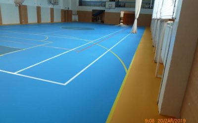 Bruntálští žáci mají novou podlahu v tělocvičně
