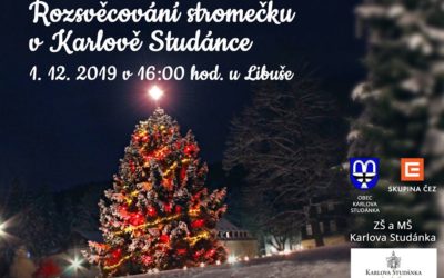 V Karlově Studánce rozsvítí 1. prosince vánoční stromeček