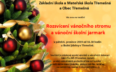 V Třemešné rozsvítí vánočního strom