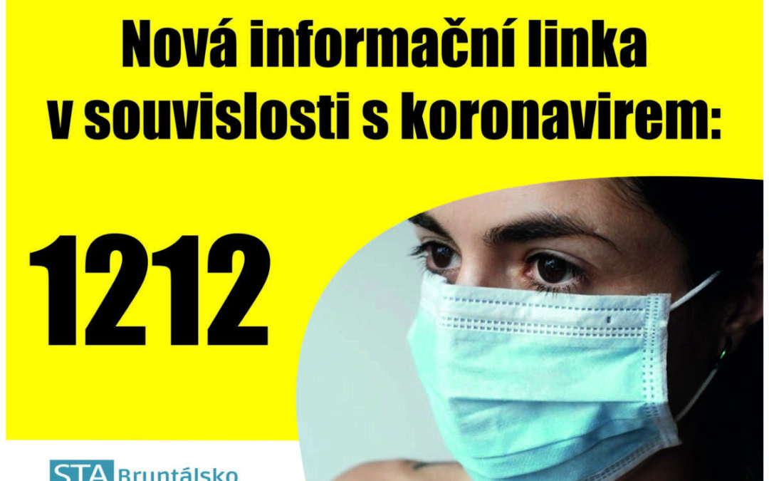 Potřebujete-li informace v souvislosti s aktuální epidemií, využijte pro volání linku Ministerstva zdravotnictví: 1212