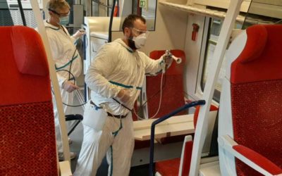 Zdraví cestujících ve vybraných vlacích chrání speciální nanonástřik