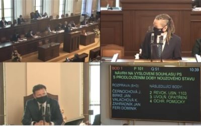 Nouzový stav v ČR se prodlužuje do 17. května, rozhodli o tom poslanci