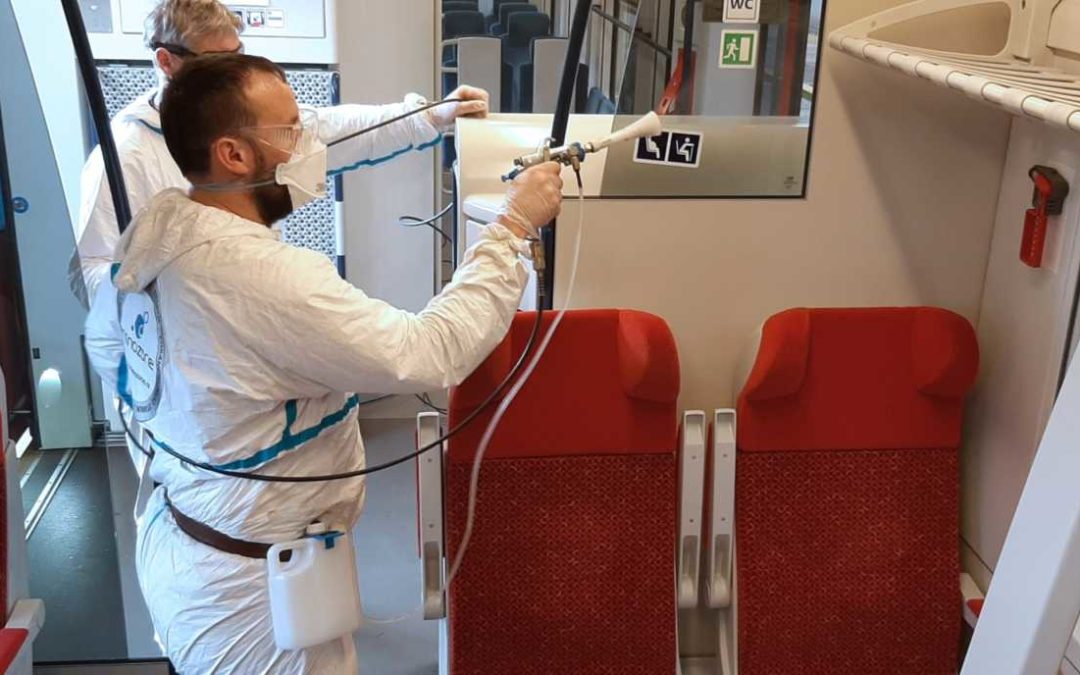 Moravskoslezský kraj zkouší ničit viry a bakterie ve vybraných vlacích speciálními nanonástřiky