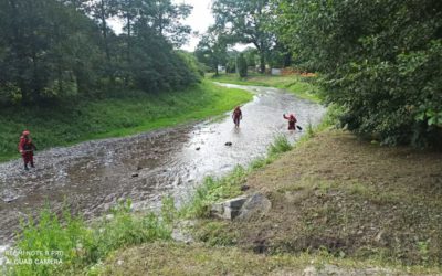 Pátrání po ženě v řece Osoblaha stále pokračuje
