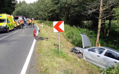 Na Vrbensku se střetla dvě auta, při nehodě se zranilo pět seniorů