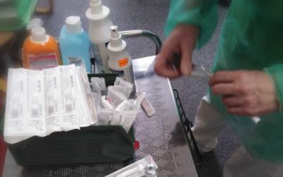 V Domově pro seniory v Krnově naočkovali vakcínou Moderna 42 klientů a 15 zaměstnanců