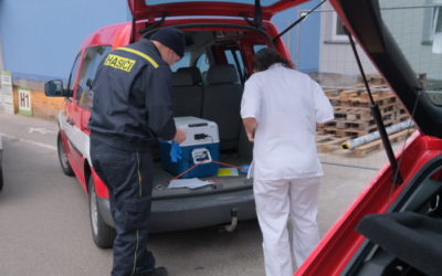 Rozvoz vakcín proti covidu zajišťují v Moravskoslezském kraji hasiči