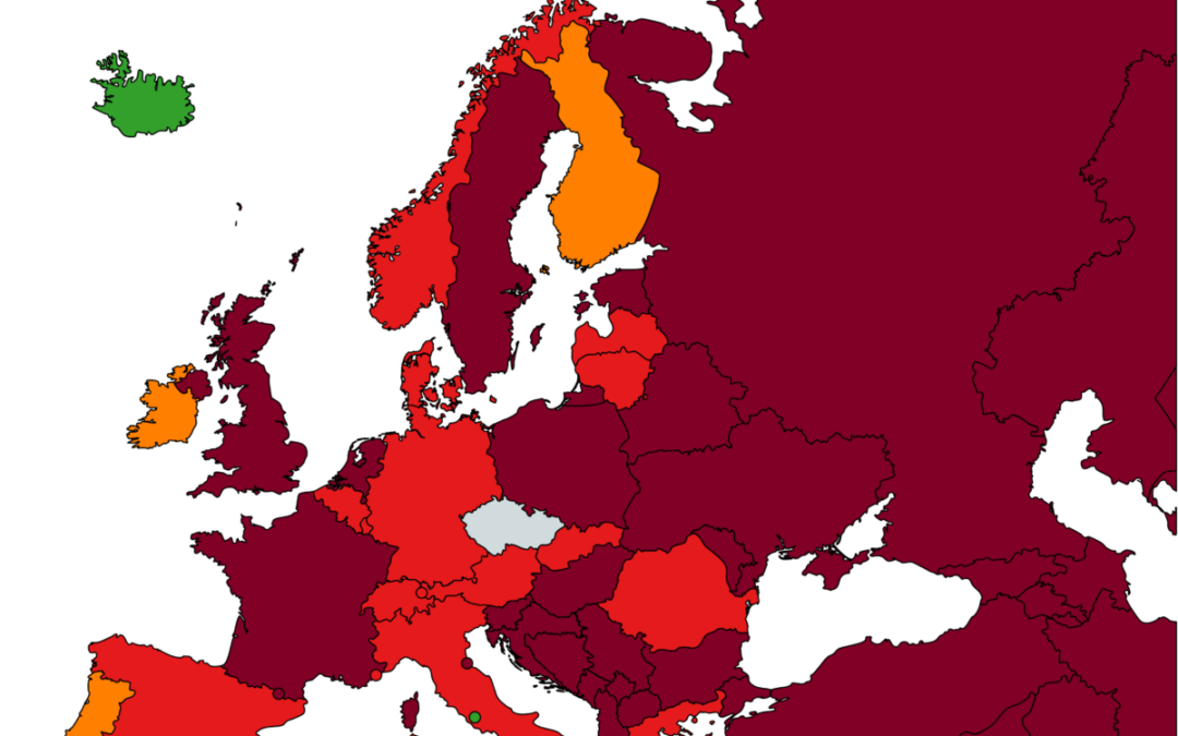 Litva bude zařazena v tmavě červené kategorii zemí podle míry rizika nákazy