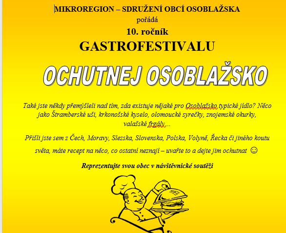 Pořadatelé přijímají přihlášky na 10. ročník gastrofestivalu Ochutnej Osoblažsko