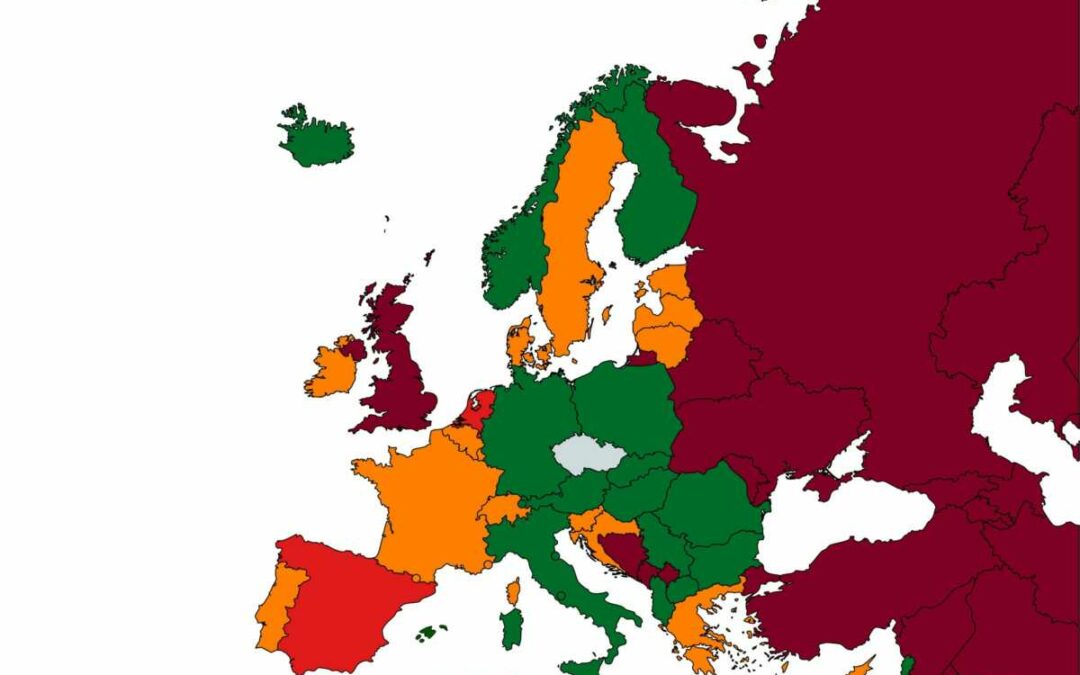 Ministerstvo zdravotnictví aktualizovalo cestovatelský semafor, většina evropských zemí je nově zařazena v zelené kategorii