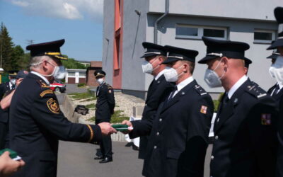 Hasiči z Opavska a Bruntálska byli oceněni za věrnost a covid