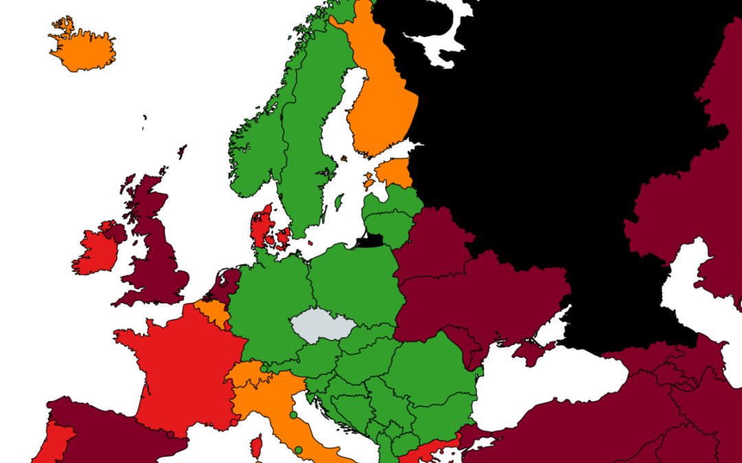 Monako bude nově v tmavě červené kategorii podle míry rizika nákazy, Estonsko, Island, Nizozemsko a Madeira budou červené