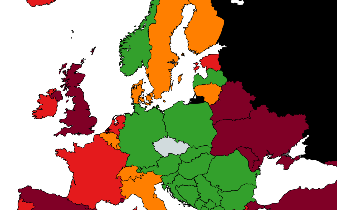 San Marino, Litva, Belgie, Dánsko, Andorra a Švédsko budou nově v červené kategorii zemí podle míry rizika nákazy