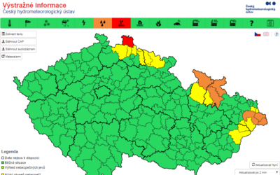 Meteorologové varují před rozvodněním řek