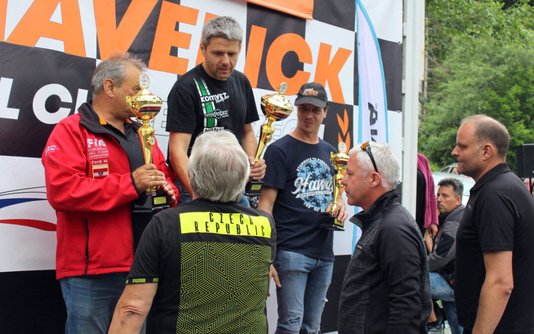 Na Vrbensku se jely mezinárodní závody do vrchu, vítězem se stal David Komárek