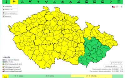 Meteorologové varují před silným větrem