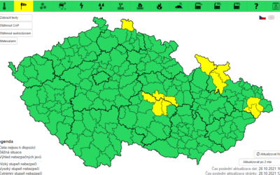 Meteorologové varují před silným větrem