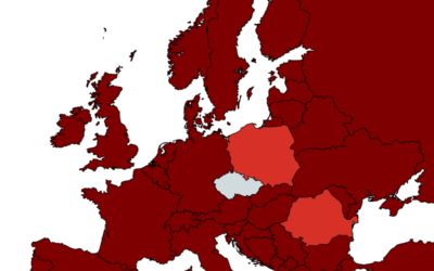 Bulharsko, Maďarsko, Rakousko a Německo budou nově v tmavě červené kategorii seznamu zemí podle míry rizika nákazy