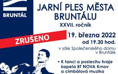 Jarní ples města Bruntálu je zrušen
