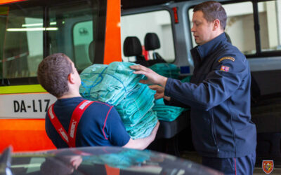 Hasiči dovezli do KACPU další postele pro nouzové přespání a odpočinek