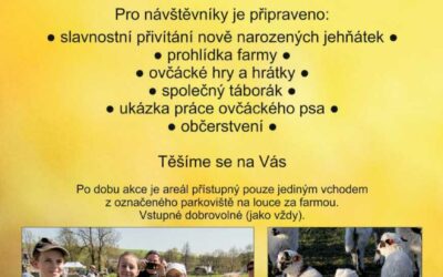 Přijďte se podívat na Vítání mláďat v Nedělní škole řemesel ve Stránském