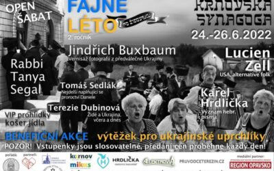 V Krnově proběhne 2. ročník festivalu Fajne léto po židovsku