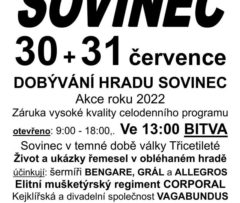 Hrad Sovinec: Dobývání hradu za Třicetileté války