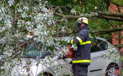 Moravskoslezský kraj: Silný déšť zaměstnal hasiče