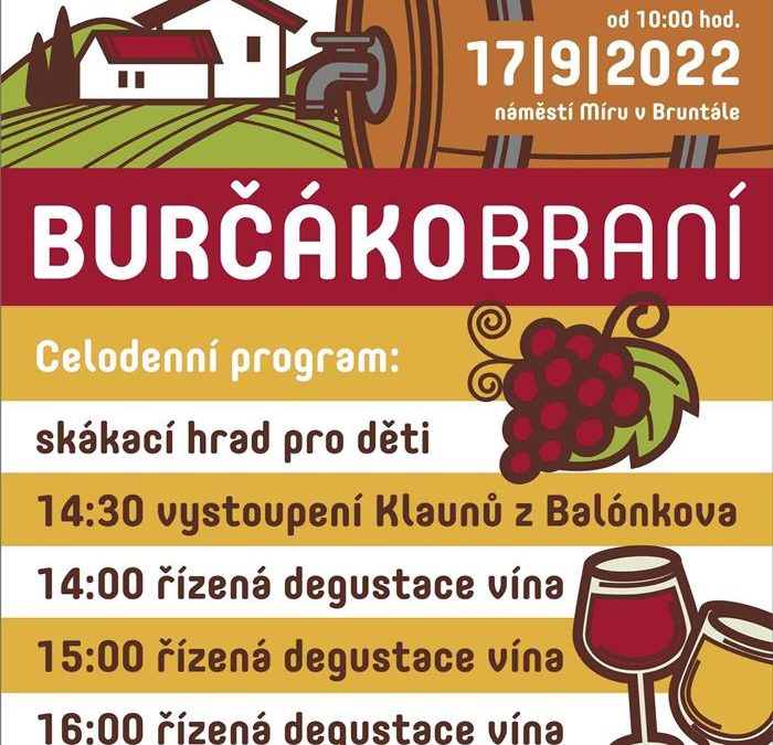 Vydejte se do Bruntálu na Burčákobraní